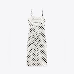Zara Polka Dot Midi Dress